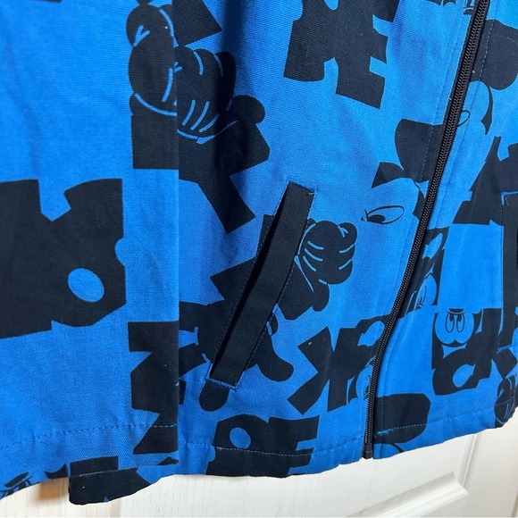 Disney Blue/Black Jacket Size 13 Youth Boy/Girl Full Zip Vacation, Casual NEW - Picture 2 of 9